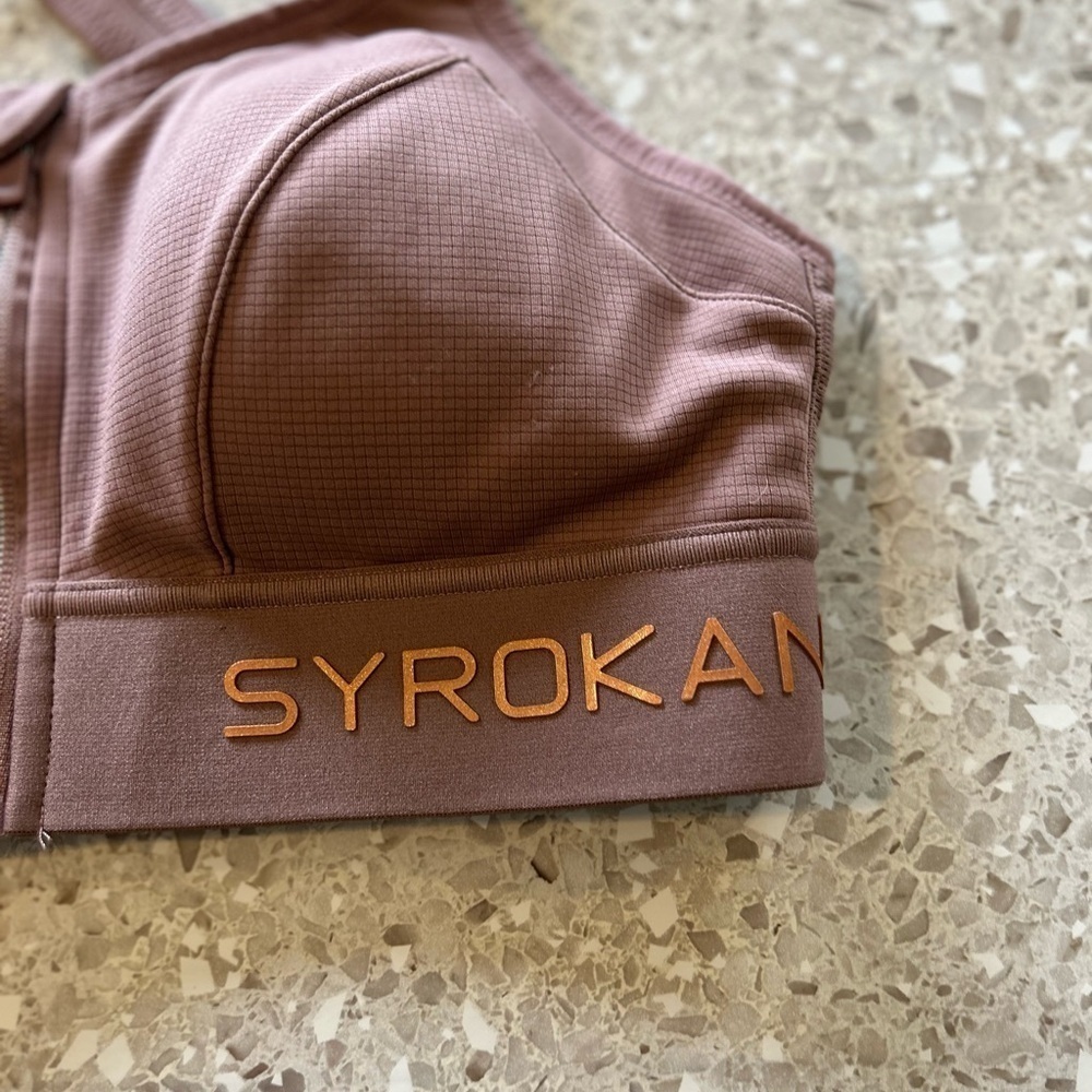 Syrokan Women's High Impact Zipper Front Adjustable Straps Strap 34c View 6